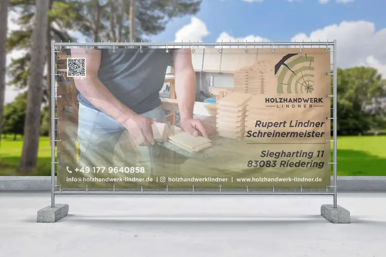 Holzhandwerk Lindner Bauzaunbanner